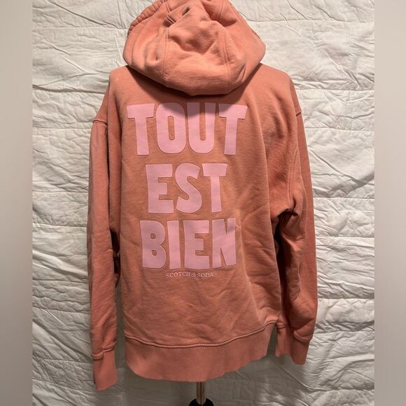 Scotch & Soda Graphic Hoodie Relaxed Fit XS EUC - Picture 5 of 11